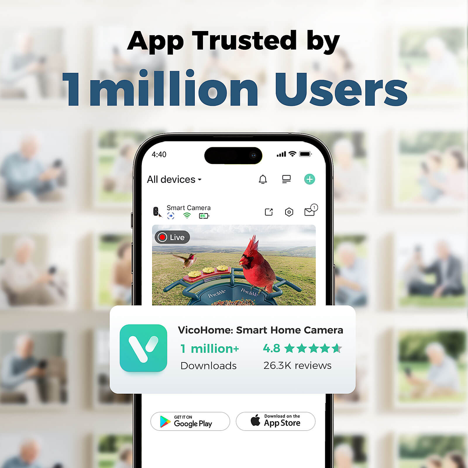 PerchMe Smart AI Bird Feeder & Adjustable Solar Panel Bracket Bundle