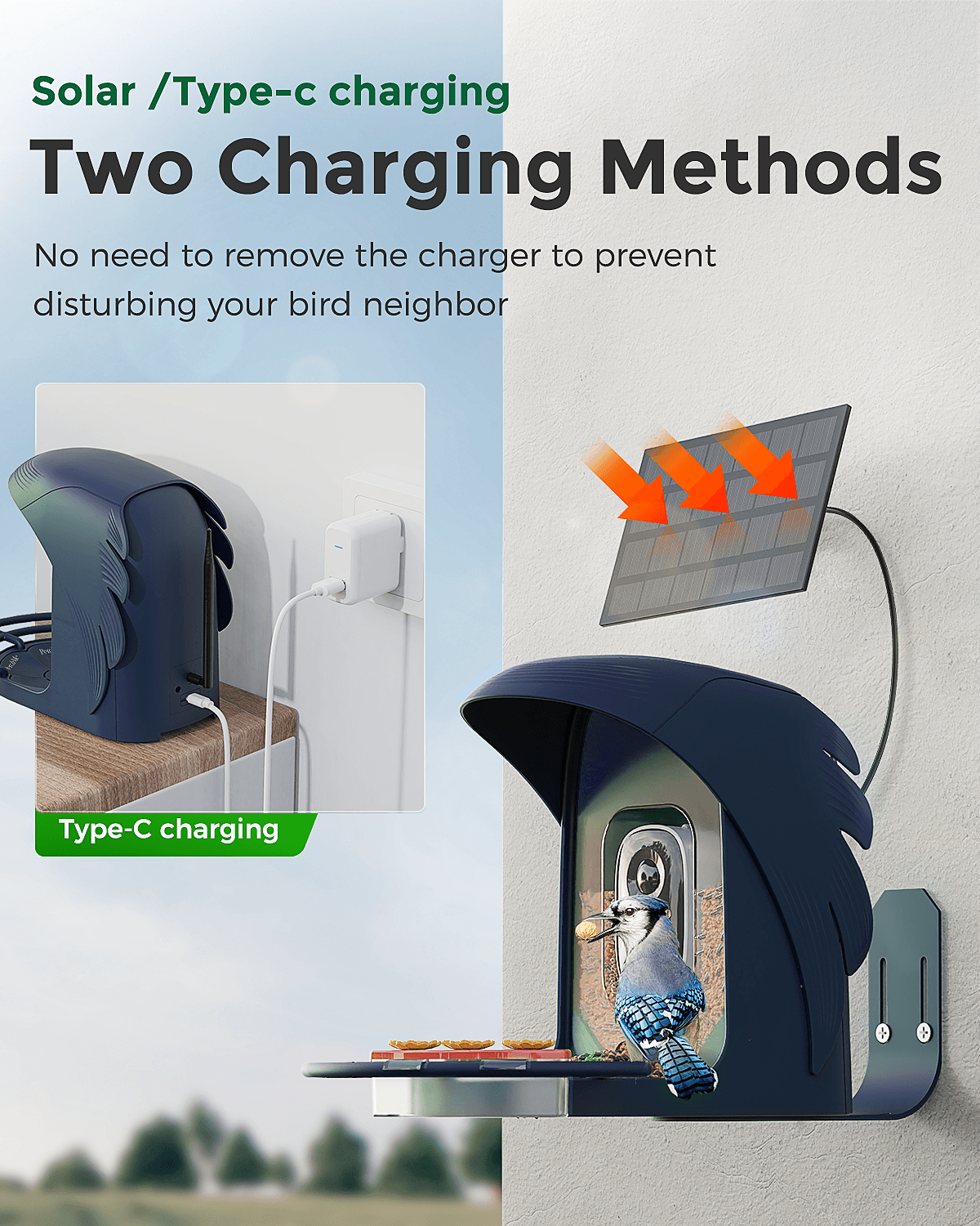 PerchMe Smart Bird Feeder with Camera,AI Recognition,Solar Powered,Best Gift for Bird Lovers
