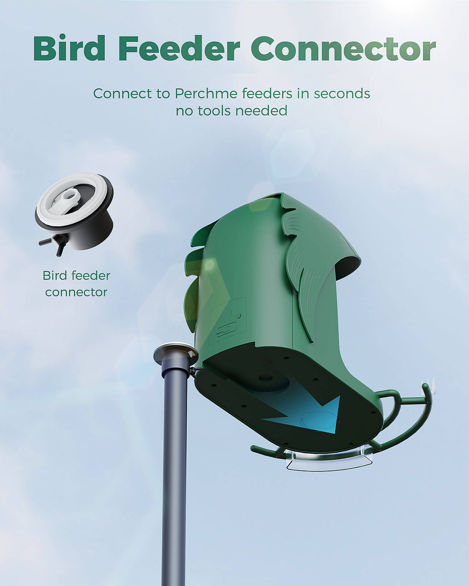 perchme Pole - Bird Feeder Pole