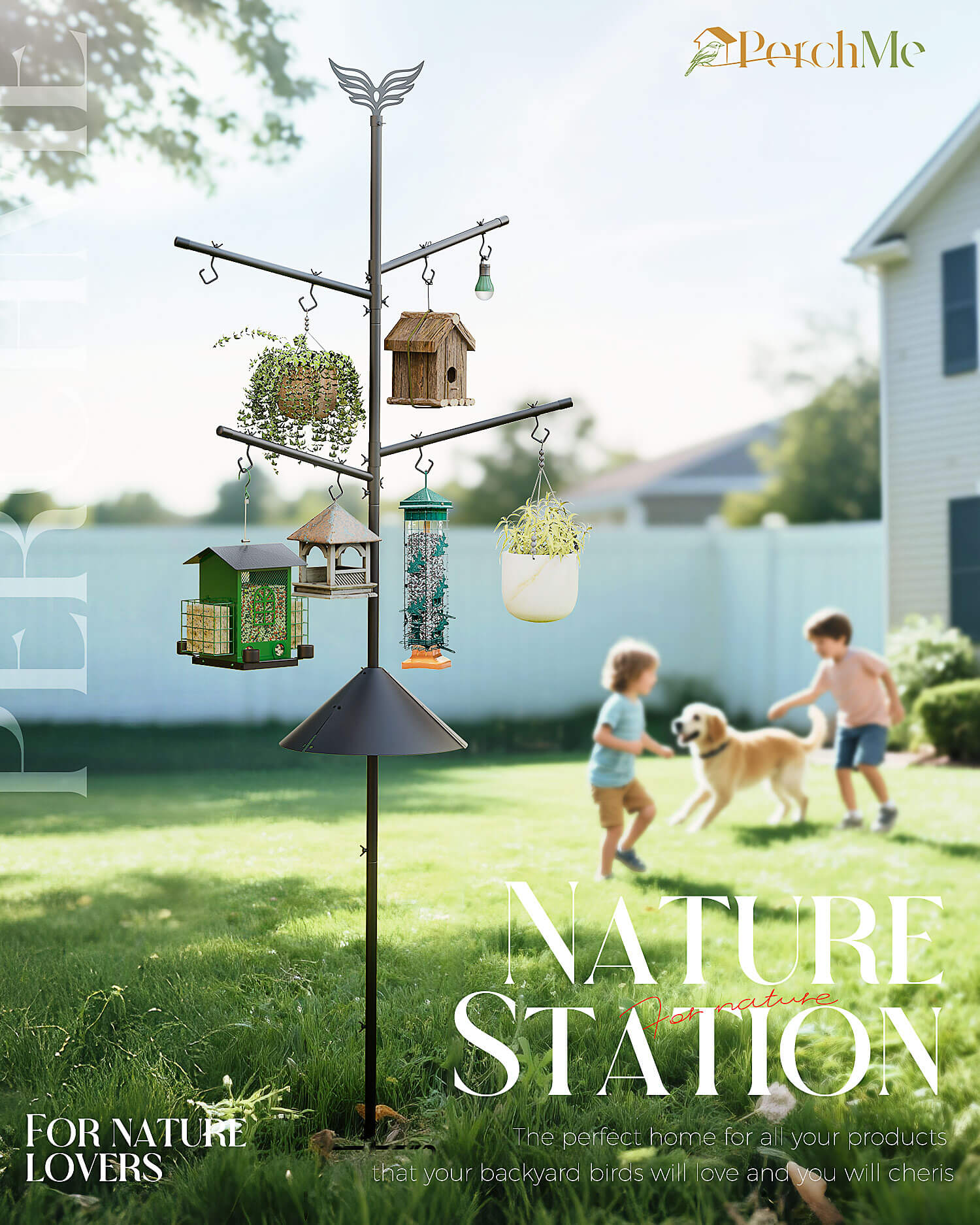 perchme Pole - Bird Feeder Pole