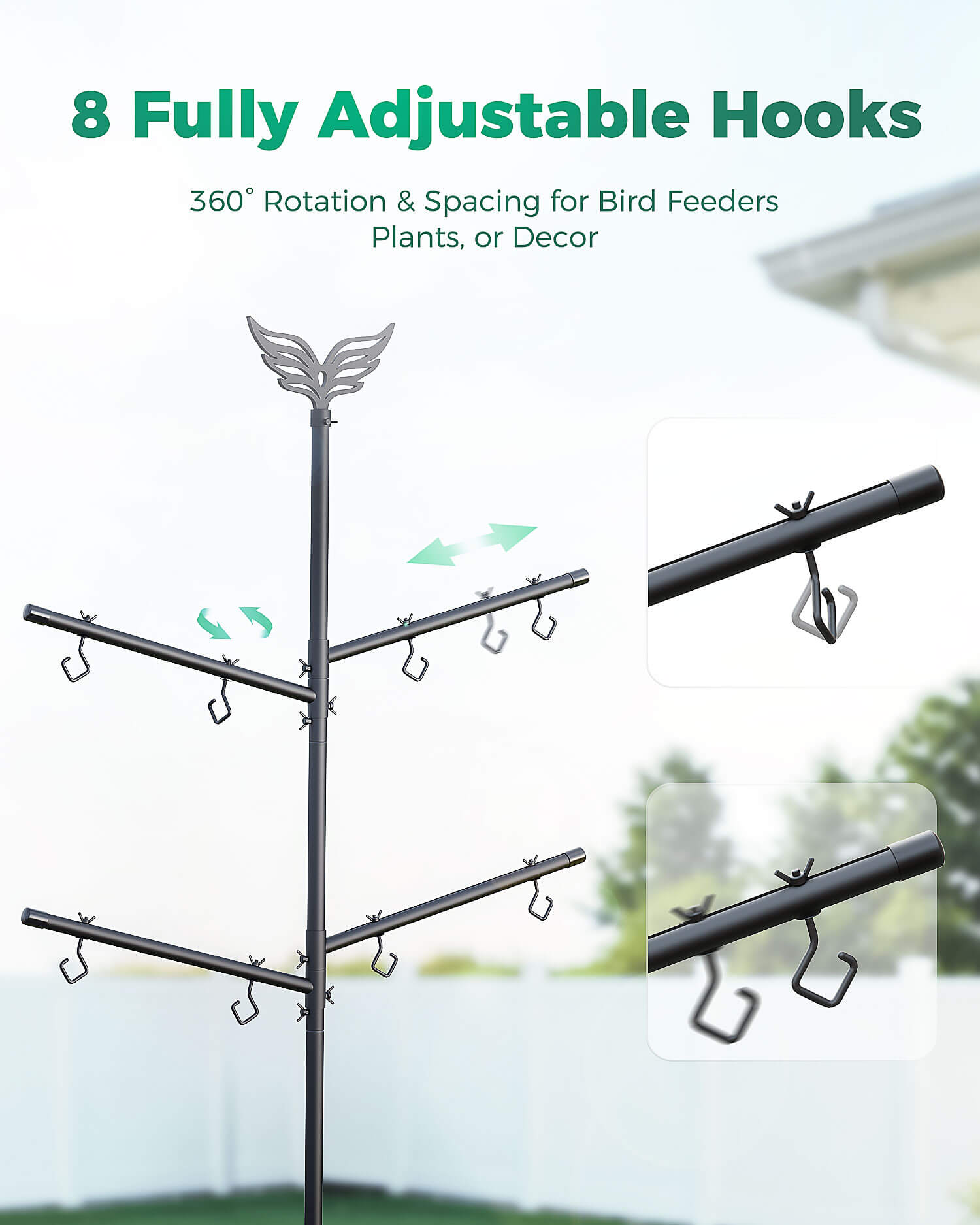 perchme Pole - Bird Feeder Pole