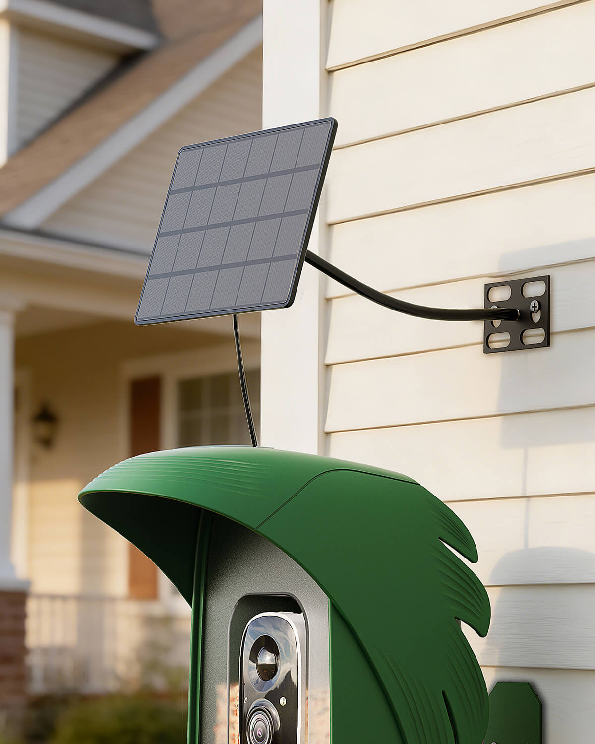 PerchMe Smart AI Bird Feeder & Adjustable Solar Panel Bracket Bundle