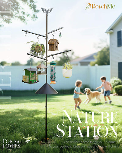 Bird Feeder Pole Station
